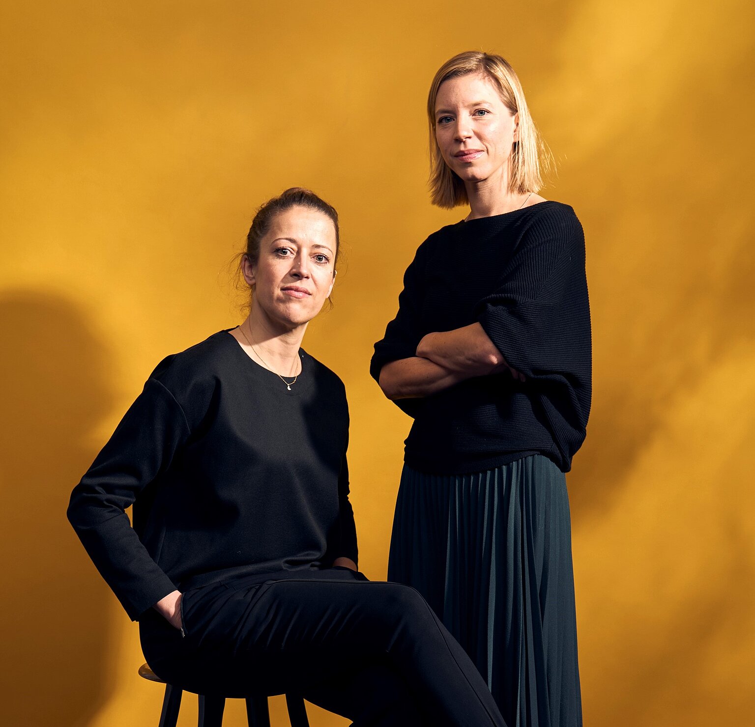  – Freundin-Chefredakteurinnen: Mateja Mögel (l.) und Anke Helle. (Foto: Robert Brembeck)
