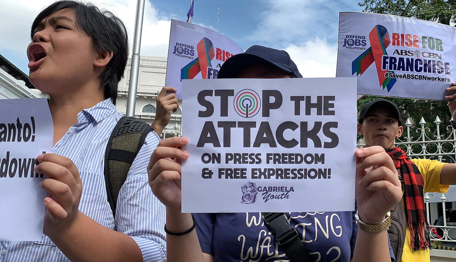  – Demonstrationen in Manila für Pressefreiheit im Jahr 2020. Inzwischen hat sich die Lage dramatisch verschlechtert (Foto: pa/epa-efe/Francis Malsig)