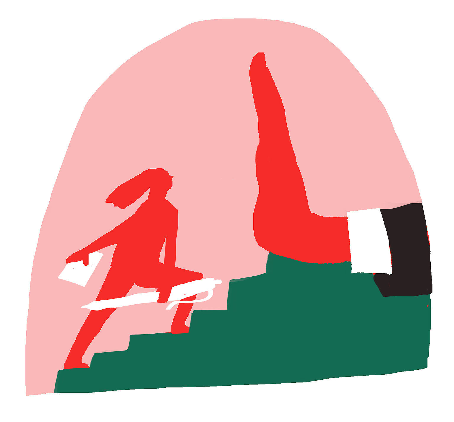 – "Aber ich muss mir nicht sagen lassen, dass ich auf einer Isomatte schlafen soll." Kathrin Wesolowski hat einen offenen Brief an zwei Redaktionsleiter des öffentlich-rechtlichen Rundfunks geschrieben. (Illustration: Monja Gentschow)