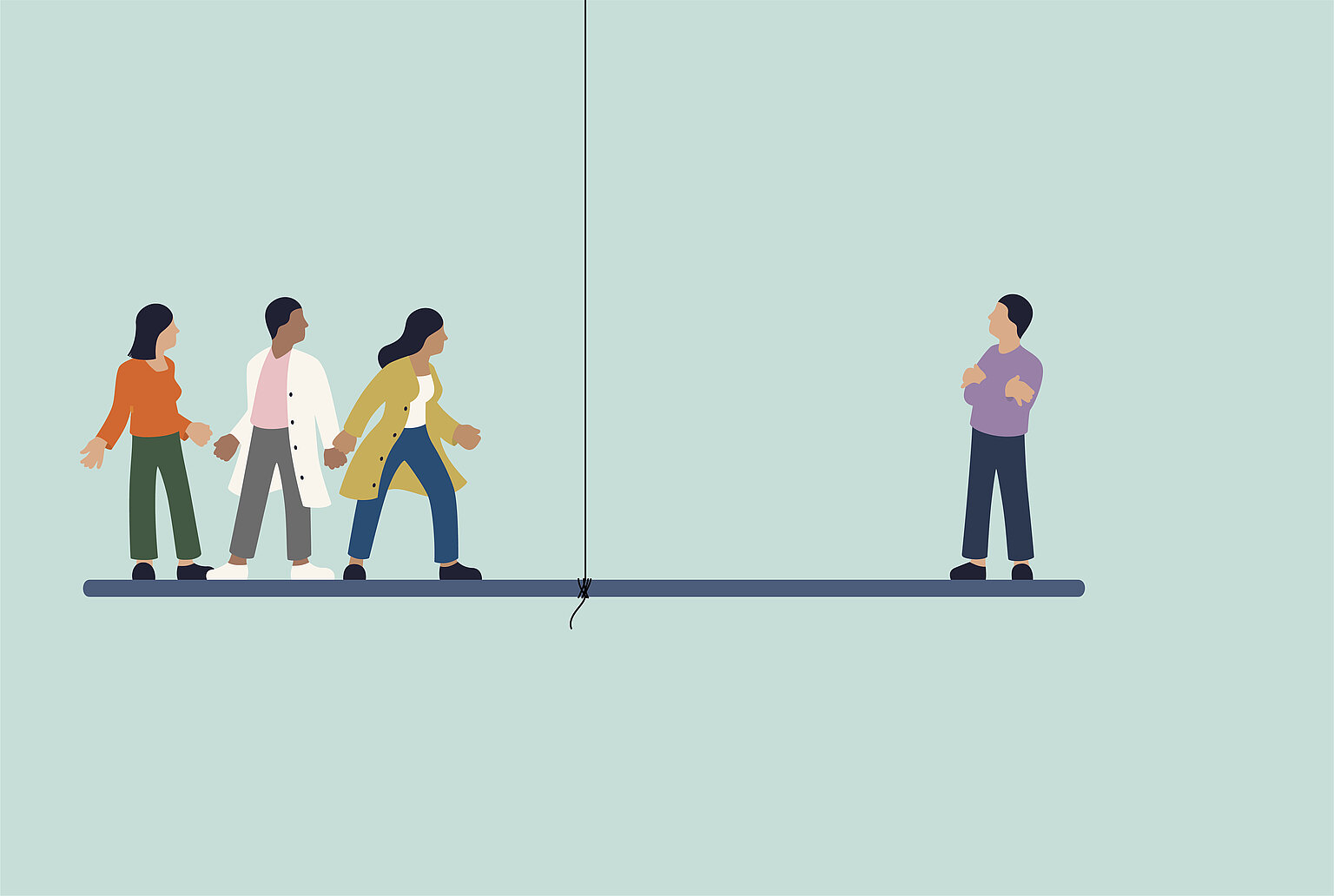  – Was soll Priorität haben: Ausgewogenheit oder Wahrhaftigkeit? (Illustration: Francesco Ciccolella)