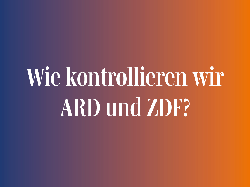 – Expertenumfrage: Wie kann eine zeitgemäße Kontrolle des öffentlich-rechtlichen Rundfunks aussehen?