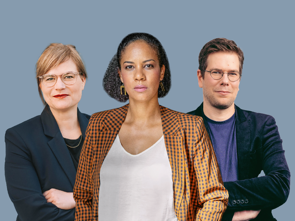 – Wie sollten Medien mit der Diskursverschiebung nach rechts umgehen? Fotos: Deutschlandfunk, Katarina Ivanisevic, Roman Pawlowski/Zeit Online